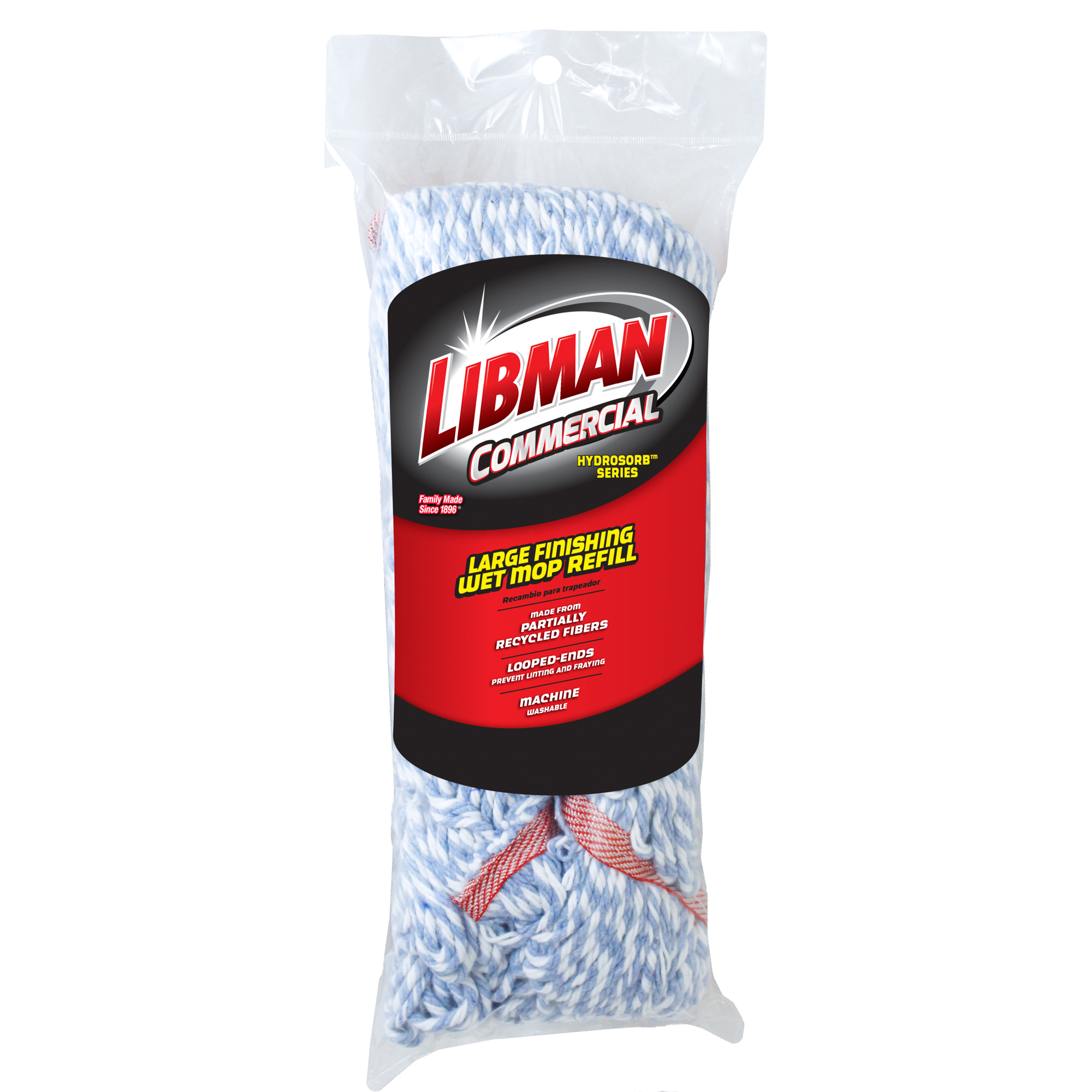 Libman 20Oz. Finishing Wet Mop Head — 6Pack Case, Model 969
